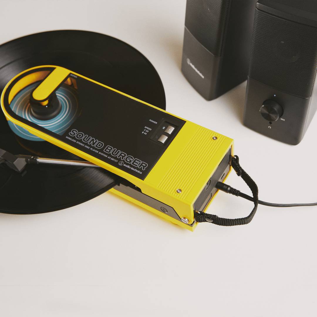 Toca-discos Portátil Audio-Technica AT-SB727 Sound Burguer Bluetooth