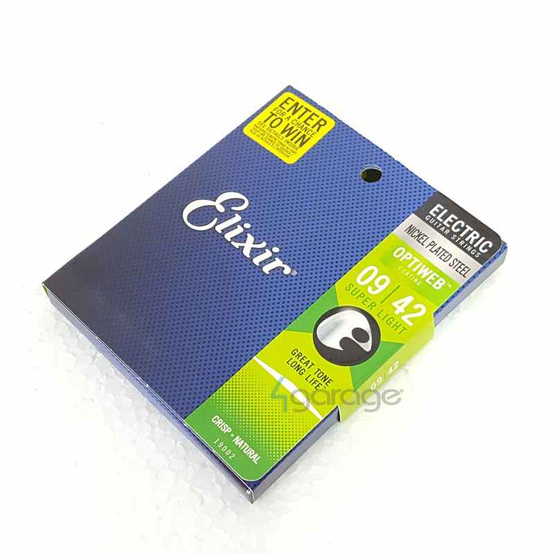 Cordas Elixir Guitarra 09 Optiweb Coated (Anti-ferrugem)