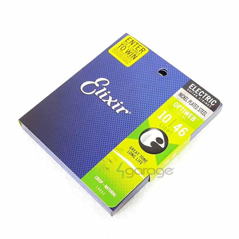 Cordas Elixir Guitarra 010 Optiweb Coated (Anti-ferrugem)