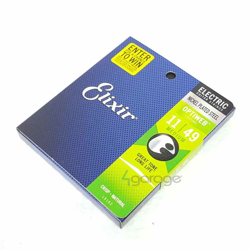 Cordas Elixir Guitarra 011 Optiweb Coated (Anti-ferrugem)