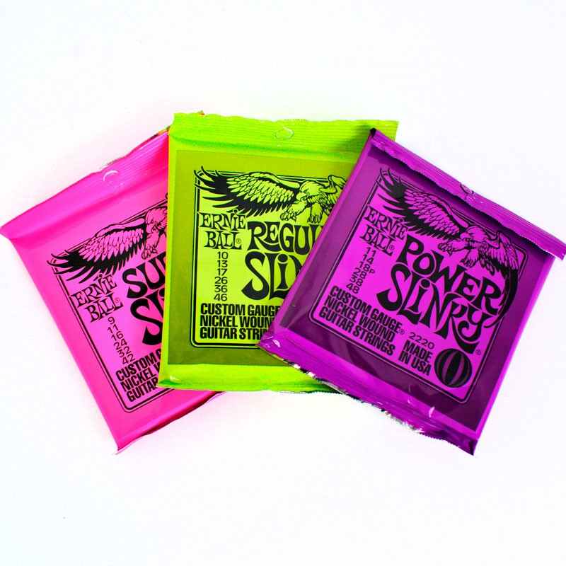 Cordas Ernie Ball para Guitarra Diversos Calibres 09, 010, 011