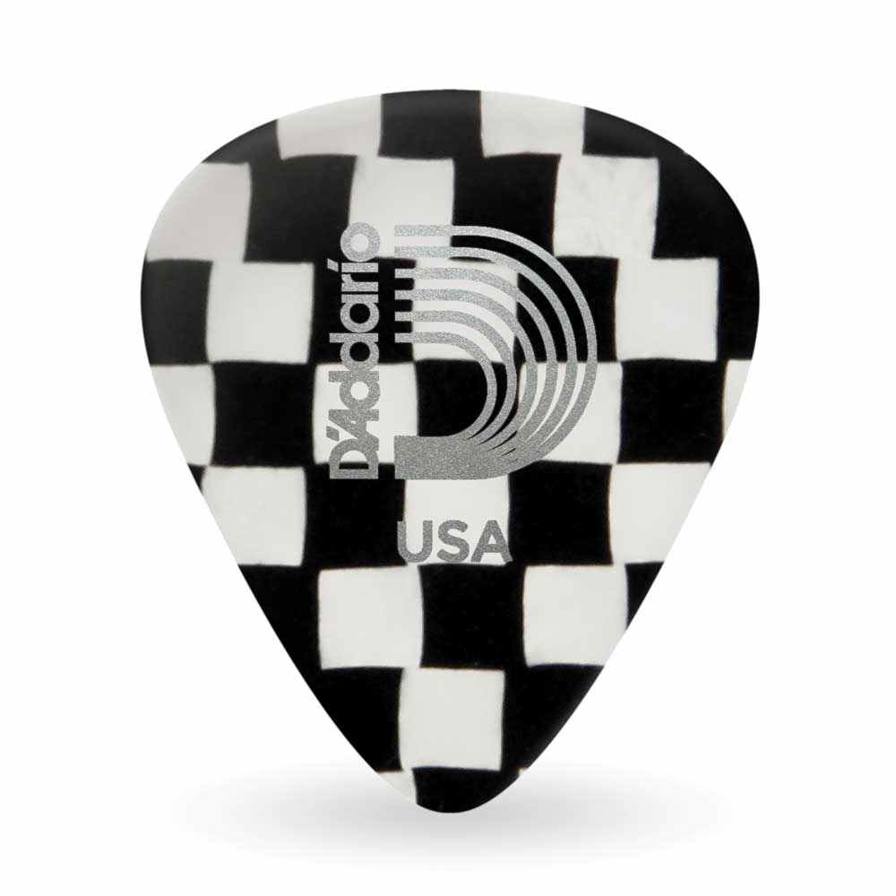Palhetas Daddario Planet Waves Checkerboard p/ Guitarra, Baixo, Violão