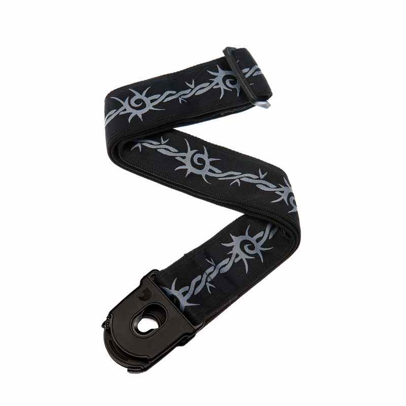 Correia D'addario com Trava para Guitarra Planet Lock Barbed Wire