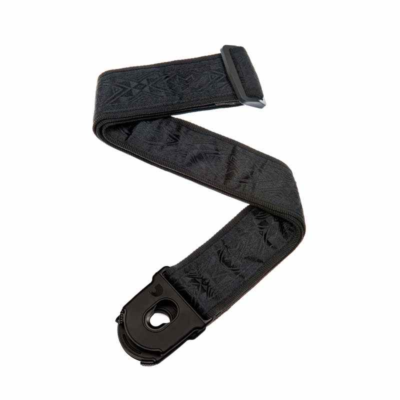 Correia com Trava para Guitarra Planet Lock Black Satin