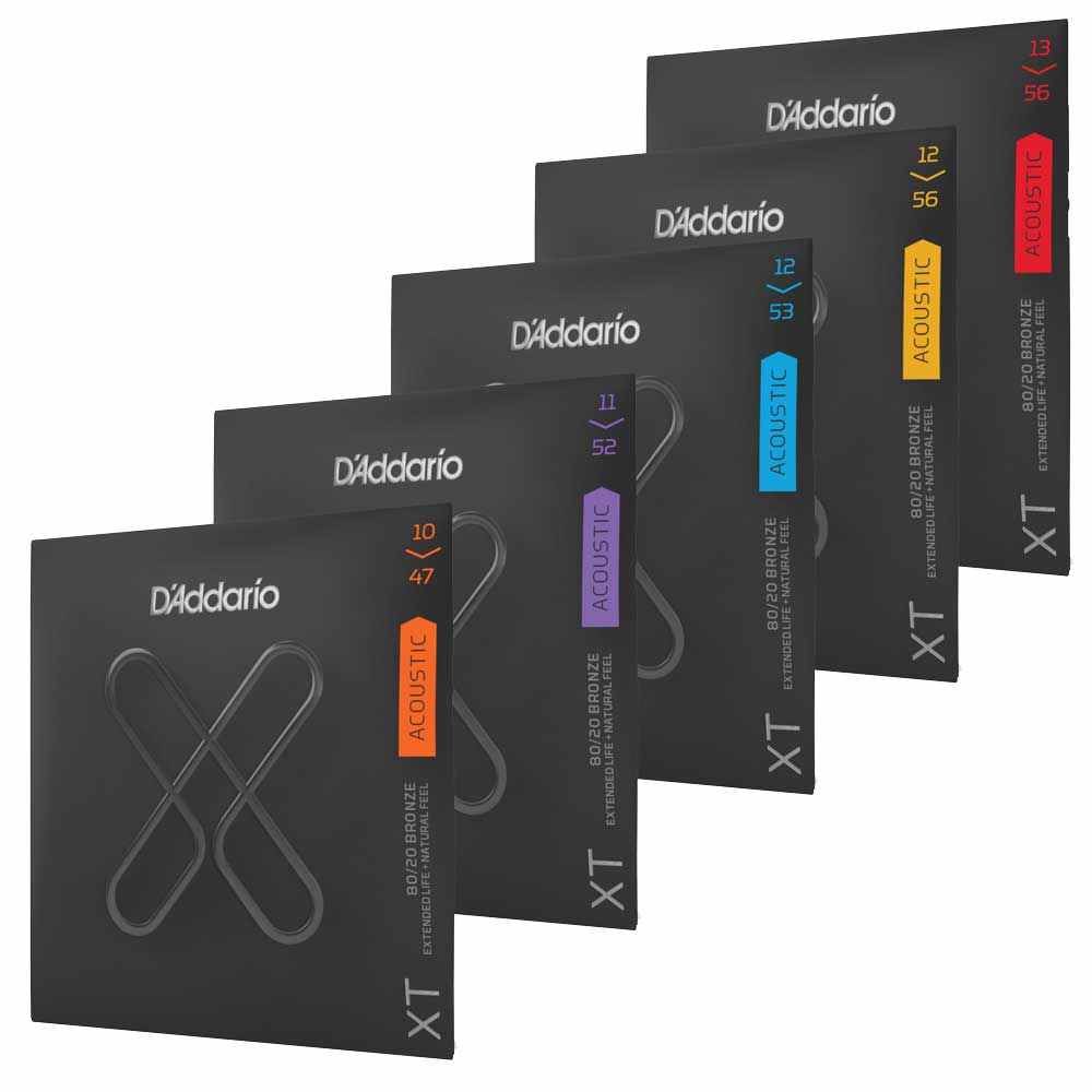 Cordas D'Addario XTABR Violão Aço Revestidas Anti-ferrugem (Diversas Medidas)
