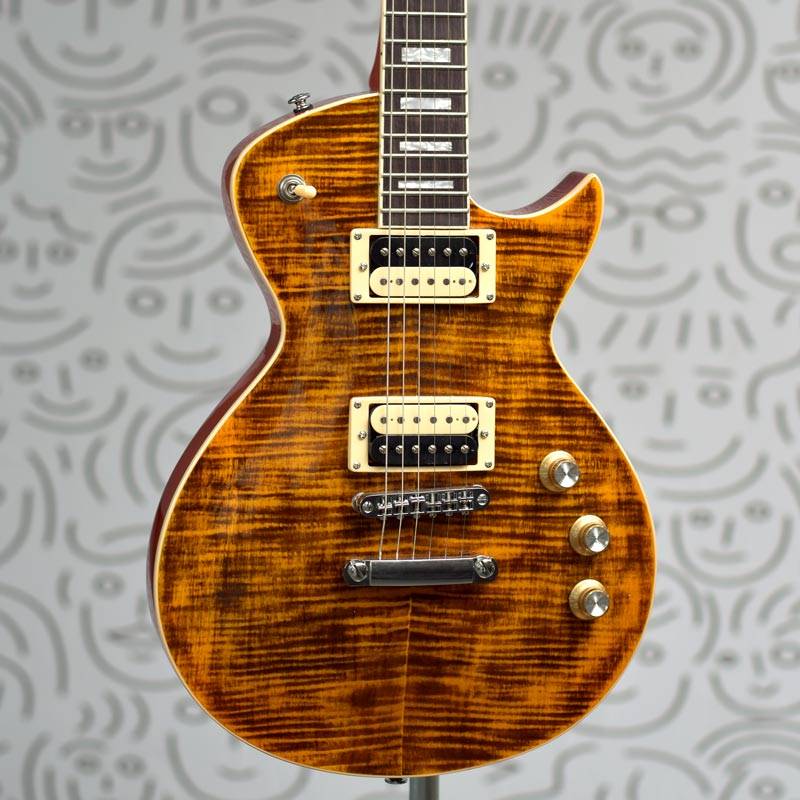 Guitarra Tagima Mirach Les Paul Transparent Ambar com Case