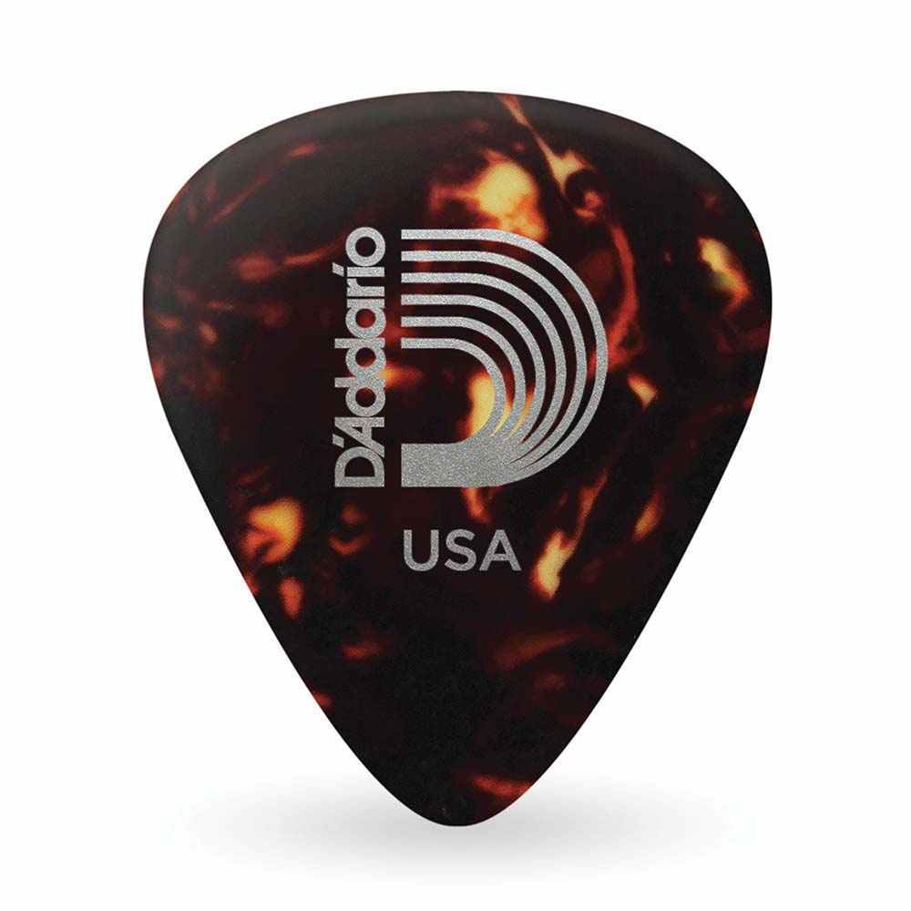 Pacote de Palhetas Shell de Celulóide Planet Waves p/ Guitarra, Baixo, Violão