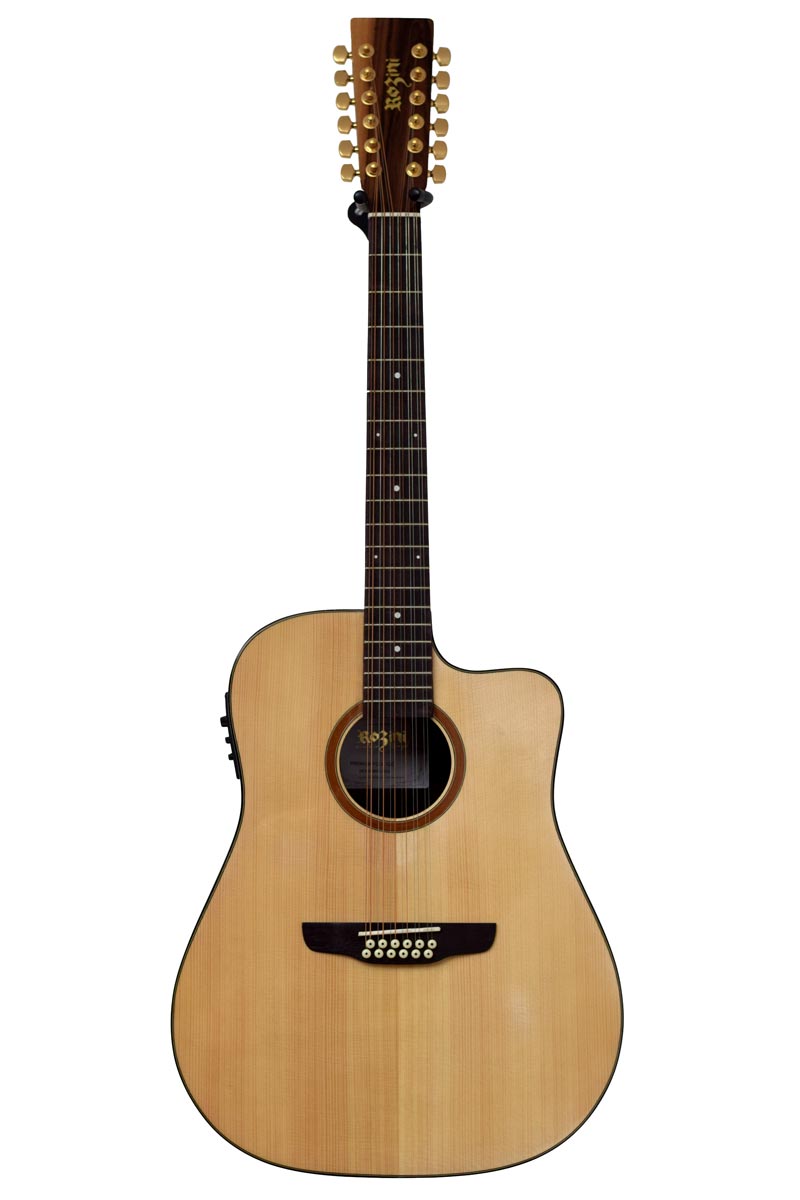 Violão de Aço Rozini RX420ATCT LP Premium Elétrico Natural
