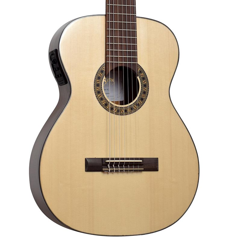 Violão Rozini Premium 7 Cordas RX720 Natural Elétrico com Bag