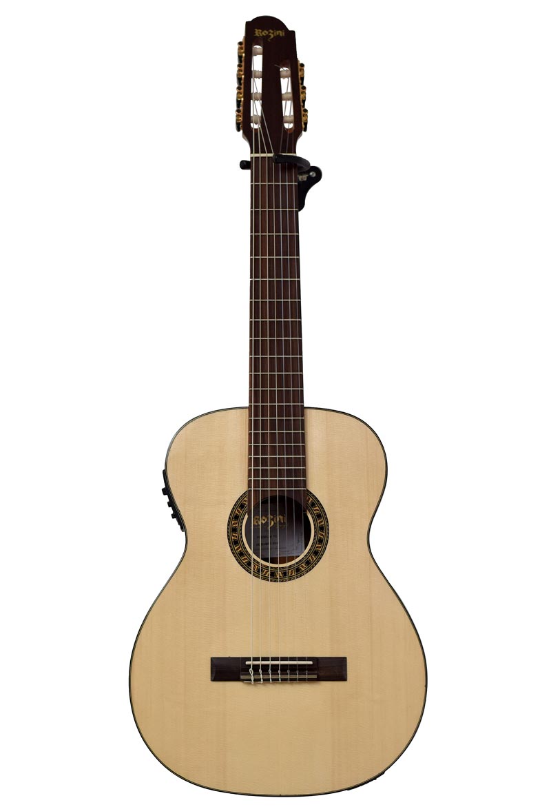Violão de Nylon 7 Cordas Rozini RX720ATNLP Natural Brilhante com